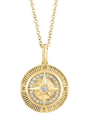 Collar de rosa de los vientos Effy de oro 14 K