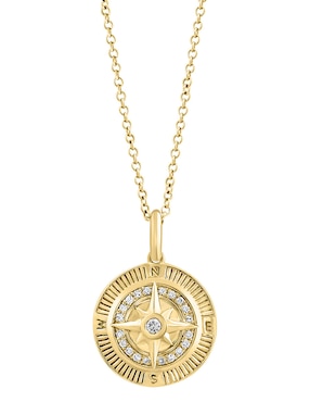 Collar de rosa de los vientos Effy de oro 14 K