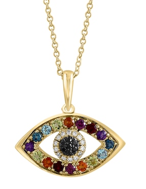 Collar de ojo Effy Mosaic de oro 14 K