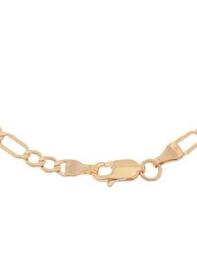 Pulsera Fonelli de oro 14 K con acabado liso