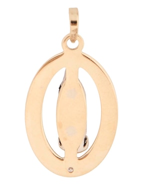 Dije de virgen Fonelli de oro 14 K diamante