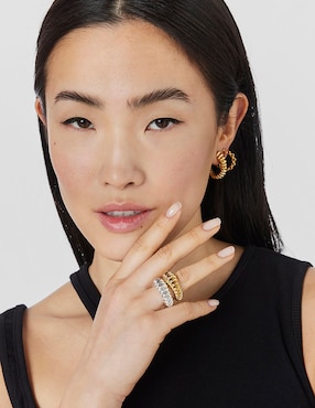 Anillo Tous Virtual Garden P 925 de plata vermeil brillante