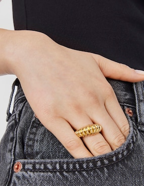 Anillo Tous Virtual Garden P 925 de plata vermeil brillante