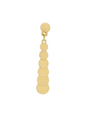 Aretes Fianelli Odalys de oro con acabado brillante