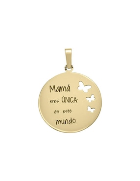 Dije Redondo Fianelli Mamá De Oro 14 K