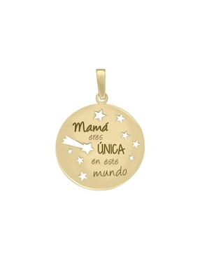 Dije Redondo Fianelli Mamá De Oro 14 K