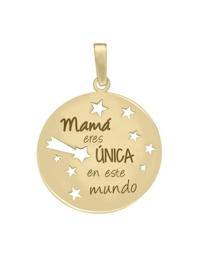 Dije redondo Fianelli mamá de oro 14 K