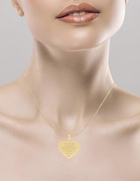 Dije de corazón Fianelli mensaje mamá de oro 14 K