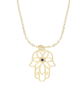 Colgante Y Dije Fascinare jamsa de oro 14 K zafiro