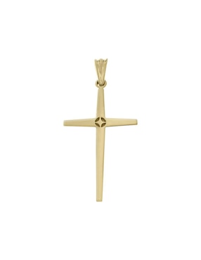 Dije De Cruz Fianelli Cruz Cielo De Oro 14 K