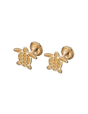 Broqueles de tortuga Giallo Exclusiva de oro con acabado espejo