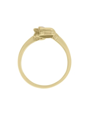 Anillo Fianelli Tulipán 14 k de oro perla lustre