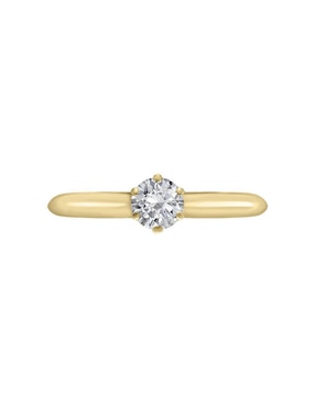 Solitario De Oro 14 K Klamore Diamante