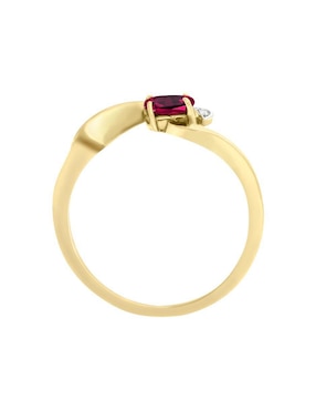Anillo Fascinare Loris 14 K de oro rubí y diamante