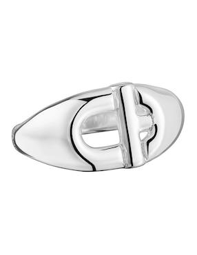 Anillo ovalado Tous Manifesto de plata brillante