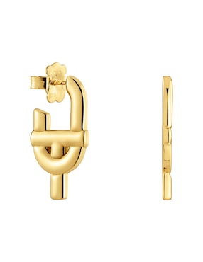 Aretes Tous Manifesto de plata P 925 con acabado baño de oro