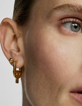 Aretes Tous Manifesto de plata P 925 con acabado baño de oro
