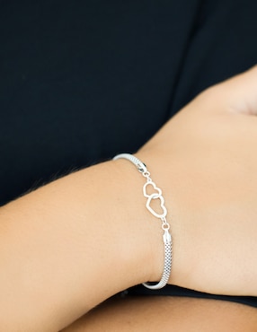 Pulsera Silvex Spa de plata P 925 con acabado baño rodio