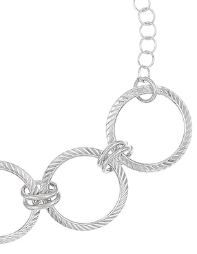 Pulsera Silvex Spa de plata P 925 con acabado baño rodio