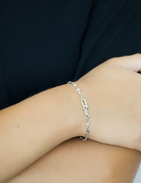 Brazalete Silvex Spa de plata P 925 con acabado baño rodio