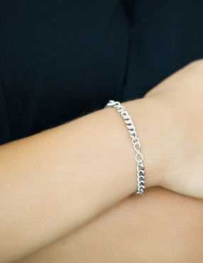 Brazalete Silvex Spa de plata P 925 con acabado baño rodio