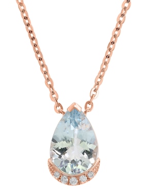 Collar de gota Effy Aquarius de oro 14 K