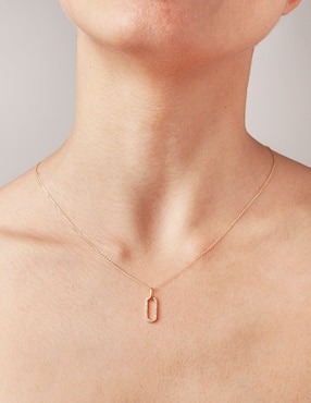 Collar ovalado Jayda de oro 14 K