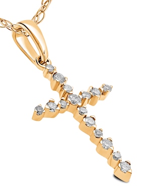 Collar de cruz Jayda de oro 14 K