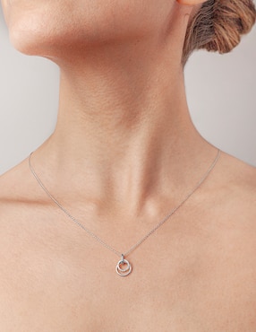 Collar Jayda de oro blanco 14 K