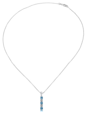 Collar Jayda de oro blanco 14 K