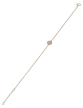 Pulsera Jayda de oro 14 K con acabado brillante