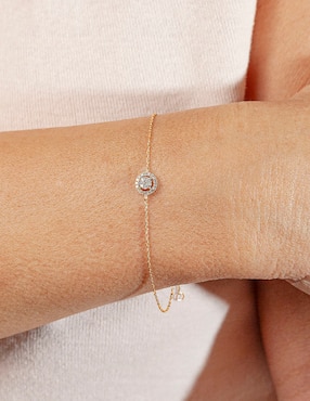 Pulsera Jayda de oro 14 K con acabado brillante