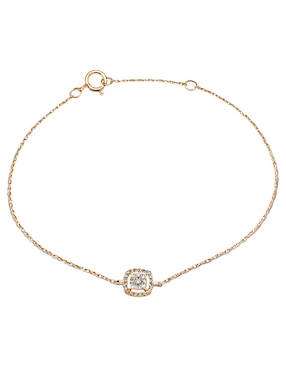 Pulsera Jayda de oro amarillo 14 K con acabado brillante
