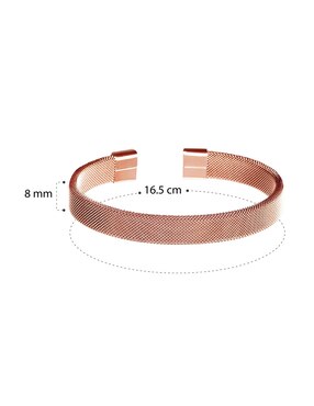 Brazalete Clepsidra con acabado lustre