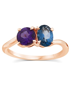Anillo Stackis Generic 14 k de oro amatista pulido