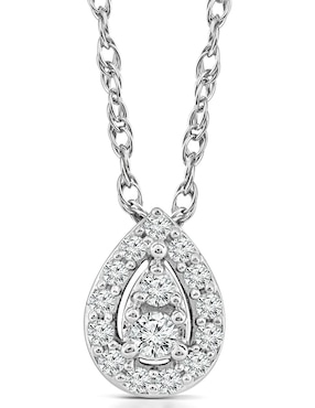 Collar Stackis Mimi Sky de oro blanco 14 K