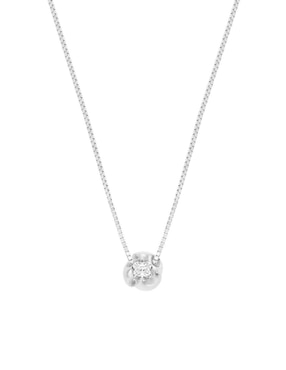 Colgante Y Dije De Flor Fianelli Rady De Oro 14 K Diamante