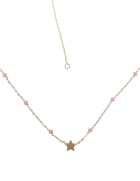 Collar de estrella Unoaerre de oro 14 K