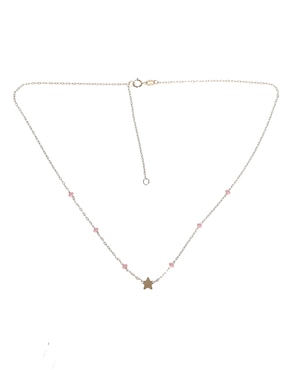 Collar de estrella Unoaerre de oro 14 K