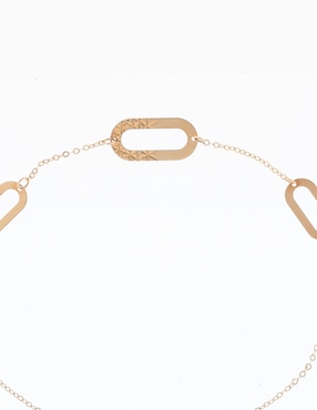 Pulsera Unoaerre de oro 14 K con acabado brillante