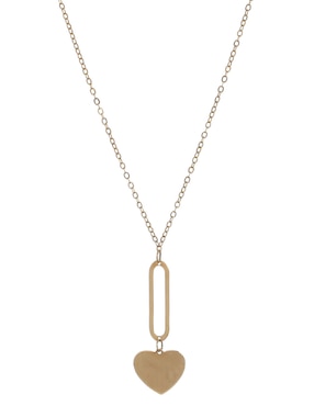 Collar de corazón Unoaerre de oro 14 K