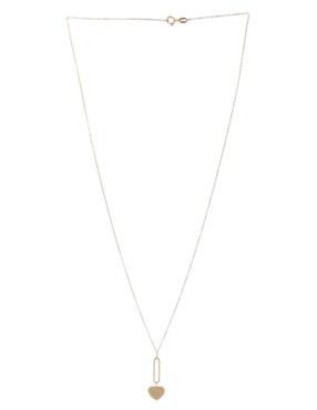 Collar de corazón Unoaerre de oro 14 K