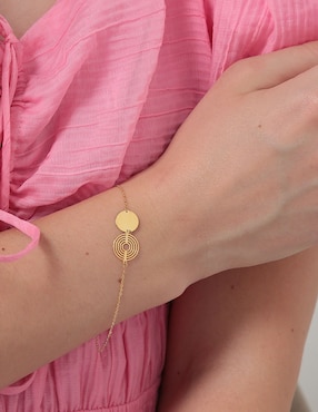 Pulsera Unoaerre de oro 14 K con acabado brillante
