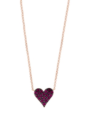 Collar de corazón Effy de oro 14 K