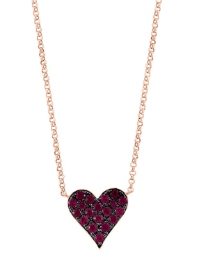 Collar de corazón Effy de oro 14 K