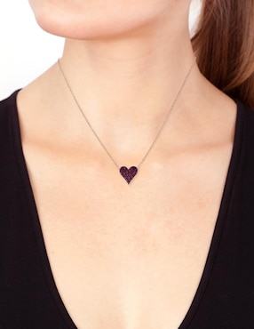 Collar de corazón Effy de oro 14 K