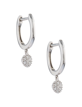 Huggies Riccardo Orsato de oro 14 k con acabado brillante diamante