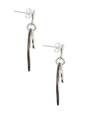 Aretes redondos E&N Cherny de plata P 925 con acabado lustre madre perla