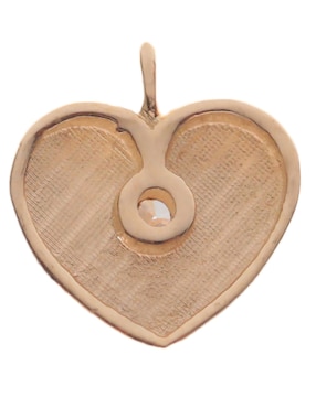 Charm de corazón Fonelli de oro 14 K
