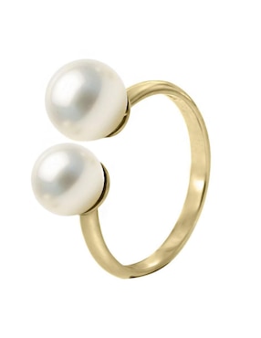 Anillo Klamore May 14 k de oro perla pulido